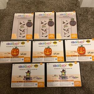 Creatology Halloween Craft Kits Hocus Pocus Door Table Decor 3D Pumpkin & Witch